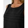 imageAUTOMET Womens Tank Tops 2025 Summer Dressy Casual Blouses Sleeveless Flowy Crewneck Outfits Basic Trendy ClothesBlack