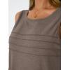imageAUTOMET Womens Tank Tops 2025 Summer Dressy Casual Blouses Sleeveless Flowy Crewneck Outfits Basic Trendy ClothesCoffee