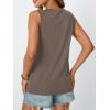 imageAUTOMET Womens Tank Tops 2025 Summer Dressy Casual Blouses Sleeveless Flowy Crewneck Outfits Basic Trendy ClothesCoffee