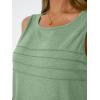imageAUTOMET Womens Tank Tops 2025 Summer Dressy Casual Blouses Sleeveless Flowy Crewneck Outfits Basic Trendy ClothesGreen