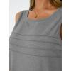 imageAUTOMET Womens Tank Tops 2025 Summer Dressy Casual Blouses Sleeveless Flowy Crewneck Outfits Basic Trendy ClothesGrey