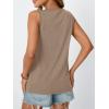 imageAUTOMET Womens Tank Tops 2025 Summer Dressy Casual Blouses Sleeveless Flowy Crewneck Outfits Basic Trendy ClothesKhaki