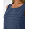 imageAUTOMET Womens Tank Tops 2025 Summer Dressy Casual Blouses Sleeveless Flowy Crewneck Outfits Basic Trendy ClothesNavy