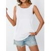 imageAUTOMET Womens Tank Tops 2025 Summer Dressy Casual Blouses Sleeveless Flowy Crewneck Outfits Basic Trendy ClothesWhite