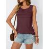 imageAUTOMET Womens Tank Tops 2025 Summer Dressy Casual Blouses Sleeveless Flowy Crewneck Outfits Basic Trendy ClothesWinered