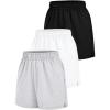 3 Pack: Black&grey&white