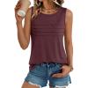 imageAUTOMET Womens Tank Tops 2025 Summer Dressy Casual Blouses Sleeveless Flowy Crewneck Outfits Basic Trendy ClothesWinered