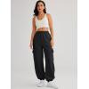 imageAUTOMET Womens Cargo Sweatpants Oversized Fleece Joggers Fall Fashion Outfits Y2k Clothes 2025 with PocketsBlack