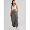 imageAUTOMET Womens Cargo Sweatpants Oversized Fleece Joggers Fall Fashion Outfits Y2k Clothes 2025 with PocketsBlackgrey