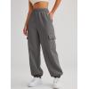 imageAUTOMET Womens Cargo Sweatpants Oversized Fleece Joggers Fall Fashion Outfits Y2k Clothes 2025 with PocketsBlackgrey