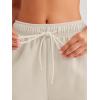 imageAUTOMET Womens Casual Baggy Fleece SweatpantsBeige