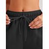 imageAUTOMET Womens Casual Baggy Fleece SweatpantsBlack