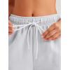 imageAUTOMET Womens Casual Baggy Fleece SweatpantsGrey