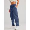 imageAUTOMET Womens Casual Baggy Fleece SweatpantsNavyblue