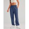 imageAUTOMET Womens Casual Baggy Fleece SweatpantsNavyblue