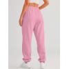 imageAUTOMET Womens Casual Baggy Fleece SweatpantsPink
