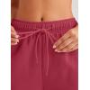 imageAUTOMET Womens Casual Baggy Fleece SweatpantsRed