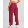 imageAUTOMET Womens Casual Baggy Fleece SweatpantsRed