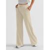 imageAUTOMET Womens Wide Leg Sweatpants High Waisted Baggy Pants Drawstring Athletic JoggersBeige