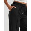 imageAUTOMET Womens Wide Leg Sweatpants High Waisted Baggy Pants Drawstring Athletic JoggersBlack