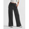 imageAUTOMET Womens Wide Leg Sweatpants High Waisted Baggy Pants Drawstring Athletic JoggersBlack Grey