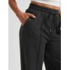 imageAUTOMET Womens Wide Leg Sweatpants High Waisted Baggy Pants Drawstring Athletic JoggersBlack Grey