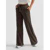 imageAUTOMET Womens Wide Leg Sweatpants High Waisted Baggy Pants Drawstring Athletic JoggersCoffee