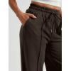 imageAUTOMET Womens Wide Leg Sweatpants High Waisted Baggy Pants Drawstring Athletic JoggersCoffee