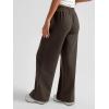 imageAUTOMET Womens Wide Leg Sweatpants High Waisted Baggy Pants Drawstring Athletic JoggersCoffee