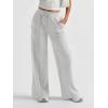 imageAUTOMET Womens Wide Leg Sweatpants High Waisted Baggy Pants Drawstring Athletic JoggersGray