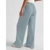 imageAUTOMET Womens Wide Leg Sweatpants High Waisted Baggy Pants Drawstring Athletic JoggersGrey Blue