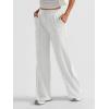 imageAUTOMET Womens Wide Leg Sweatpants High Waisted Baggy Pants Drawstring Athletic JoggersLight Gray