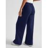 imageAUTOMET Womens Wide Leg Sweatpants High Waisted Baggy Pants Drawstring Athletic JoggersNavy Blue