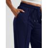 imageAUTOMET Womens Wide Leg Sweatpants High Waisted Baggy Pants Drawstring Athletic JoggersNavy Blue