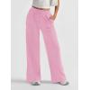 imageAUTOMET Womens Wide Leg Sweatpants High Waisted Baggy Pants Drawstring Athletic JoggersPink