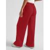 imageAUTOMET Womens Wide Leg Sweatpants High Waisted Baggy Pants Drawstring Athletic JoggersRed