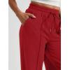 imageAUTOMET Womens Wide Leg Sweatpants High Waisted Baggy Pants Drawstring Athletic JoggersRed