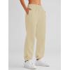 imageAUTOMET Womens Winter Casual Baggy Fleece Lined Sweatpants Fashion High Waisted Joggers Pants Athletic Clothes with PocketsBeige