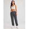 imageAUTOMET Womens Winter Casual Baggy Fleece Lined Sweatpants Fashion High Waisted Joggers Pants Athletic Clothes with PocketsBlackgrey