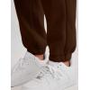 imageAUTOMET Womens Winter Casual Baggy Fleece Lined Sweatpants Fashion High Waisted Joggers Pants Athletic Clothes with PocketsBrown