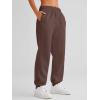 imageAUTOMET Womens Winter Casual Baggy Fleece Lined Sweatpants Fashion High Waisted Joggers Pants Athletic Clothes with PocketsCoffee