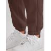 imageAUTOMET Womens Winter Casual Baggy Fleece Lined Sweatpants Fashion High Waisted Joggers Pants Athletic Clothes with PocketsCoffee