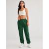 imageAUTOMET Womens Winter Casual Baggy Fleece Lined Sweatpants Fashion High Waisted Joggers Pants Athletic Clothes with PocketsDark Green