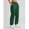 imageAUTOMET Womens Winter Casual Baggy Fleece Lined Sweatpants Fashion High Waisted Joggers Pants Athletic Clothes with PocketsDark Green