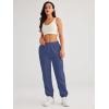 imageAUTOMET Womens Winter Casual Baggy Fleece Lined Sweatpants Fashion High Waisted Joggers Pants Athletic Clothes with PocketsNavy Blue