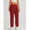 imageAUTOMET Womens Winter Casual Baggy Fleece Lined Sweatpants Fashion High Waisted Joggers Pants Athletic Clothes with PocketsRed