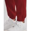 imageAUTOMET Womens Winter Casual Baggy Fleece Lined Sweatpants Fashion High Waisted Joggers Pants Athletic Clothes with PocketsRed