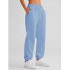 imageAUTOMET Womens Winter Casual Baggy Fleece Lined Sweatpants Fashion High Waisted Joggers Pants Athletic Clothes with PocketsSkyblue