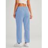imageAUTOMET Womens Winter Casual Baggy Fleece Lined Sweatpants Fashion High Waisted Joggers Pants Athletic Clothes with PocketsSkyblue