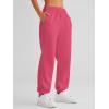 imageAUTOMET Womens Winter Casual Baggy Fleece Lined Sweatpants Fashion High Waisted Joggers Pants Athletic Clothes with PocketsWatermelonred